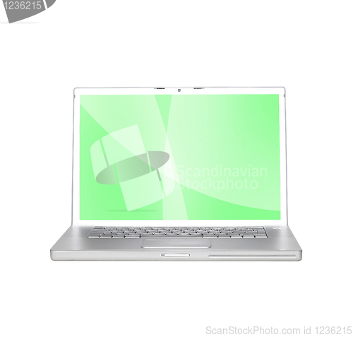 Image of Laptop with background
