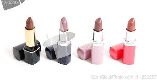 Image of Lipsticks in a row