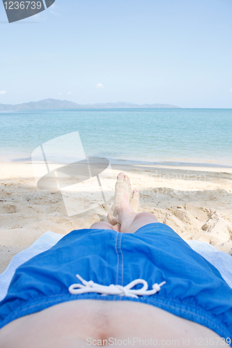 Image of Legs on beach