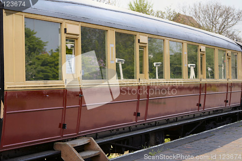 Image of locomotive carriage in a museum