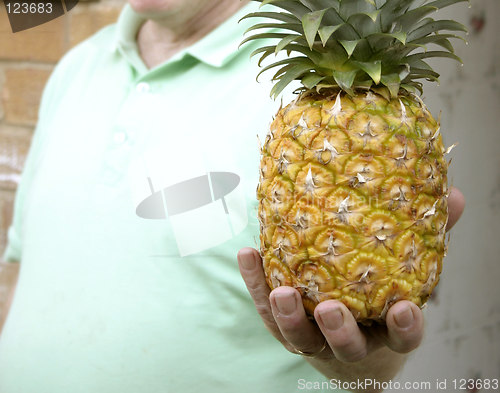 Image of offering a pineapple