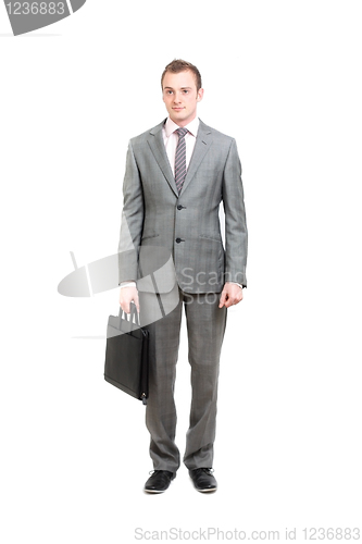 Image of Business man with briefcase