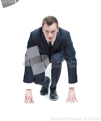 Image of Competitive business man