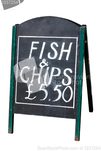 Image of Fish and chips sign