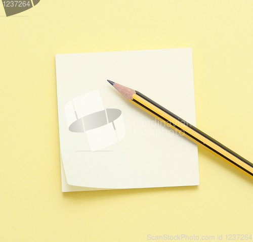 Image of Pencil and note pad