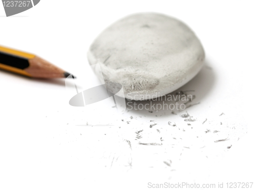 Image of Pencil and rubber