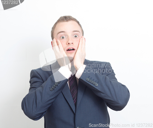 Image of Shocked business man