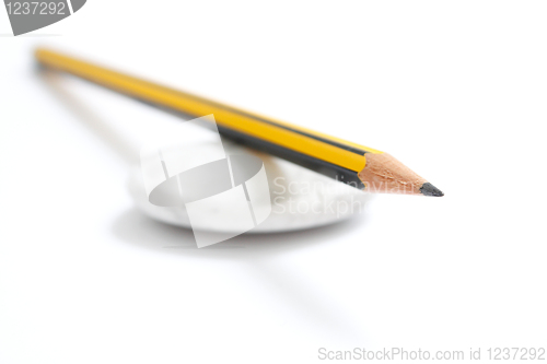 Image of Pencil and rubber