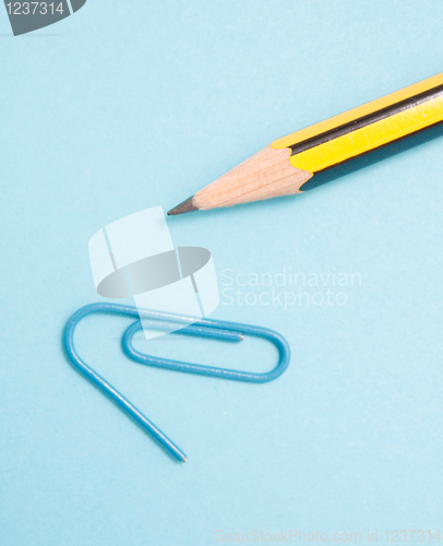 Image of Pencil and clip