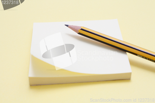 Image of Pencil and note pad