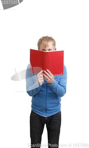 Image of Student reading book