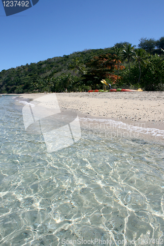 Image of Kayaks on beach