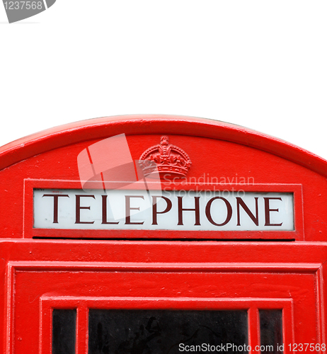 Image of British telephone box