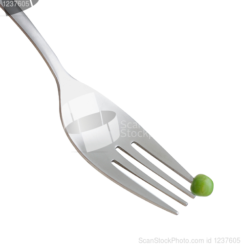 Image of Pea on fork