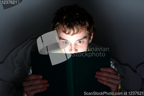 Image of Reading at night