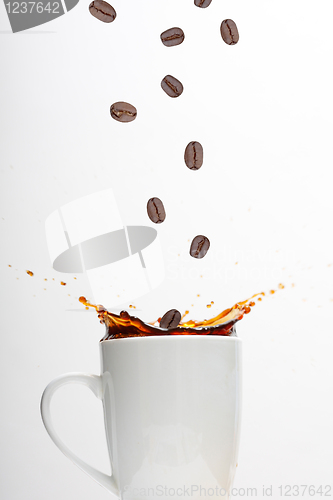Image of Coffee splashing