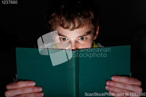 Image of Reading at night