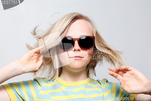 Image of Girl with sunglasses