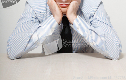 Image of Annoyed businessman