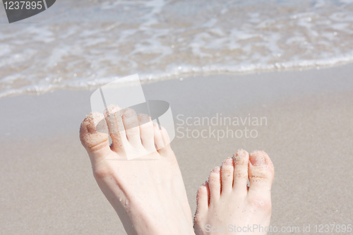 Image of Feet on beach