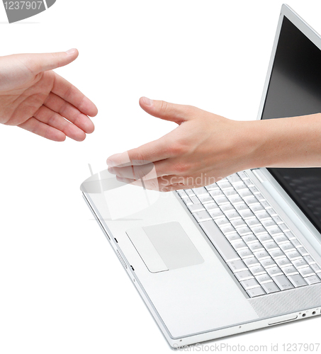 Image of Online handshake
