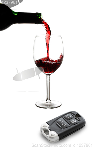 Image of Alcohol and car keys