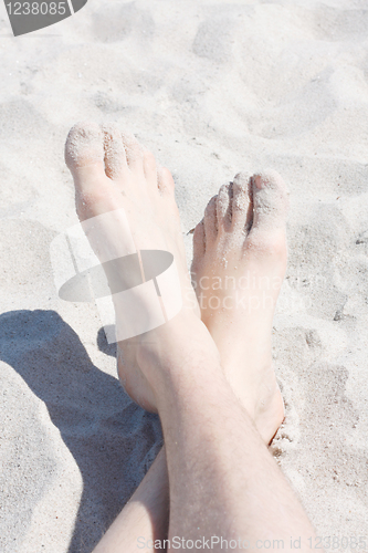 Image of Feet on beach