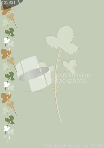 Image of Stationery: Flowers and leaves