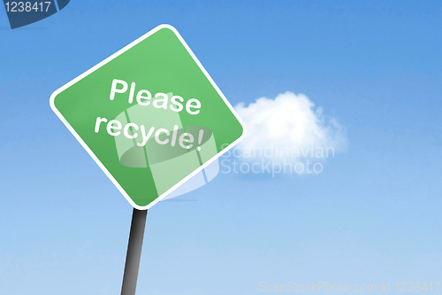 Image of Please recycle