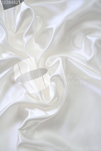 Image of Smooth elegant white silk 