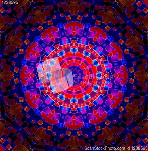 Image of Bright Colour Kaleidoscopic Background