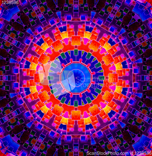 Image of Bright Colour Kaleidoscopic Background