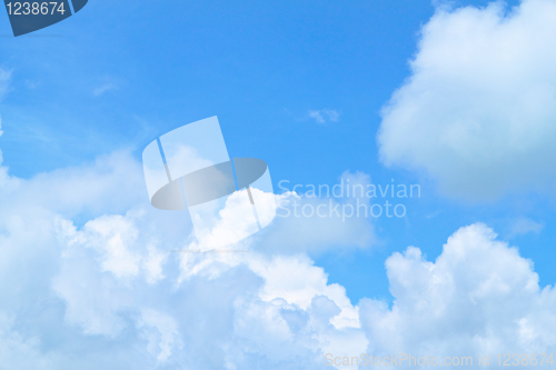Image of Blue sky with soft color tone