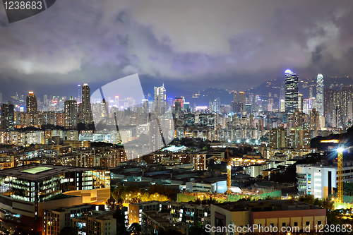 Image of Hong Kong downtown at night