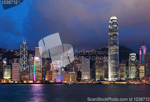 Image of Hong Kong at night