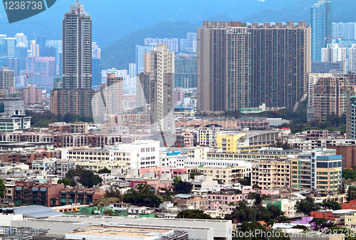 Image of Hong Kong crowded buildings