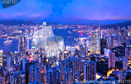 Image of Hong Kong at night