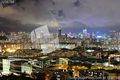 Image of Hong Kong downtown at night