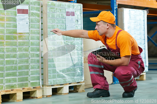 Image of worker in warehouse