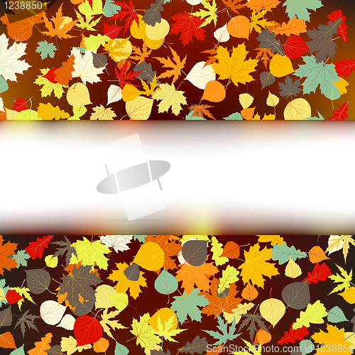Image of Colorful autumnal design template. EPS 8