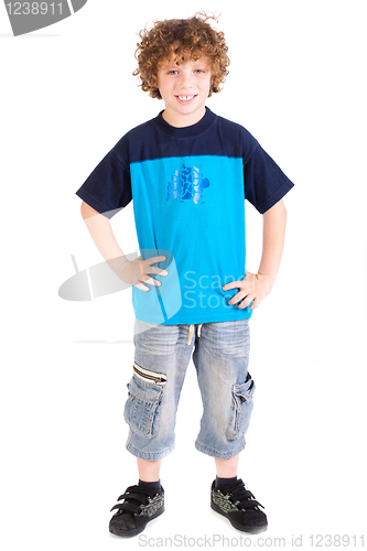 Image of Adorable young preschool boy