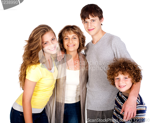 Image of Family isolated on white background