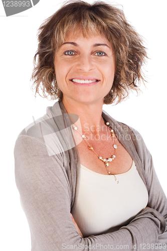 Image of Portrait of attractive senior woman