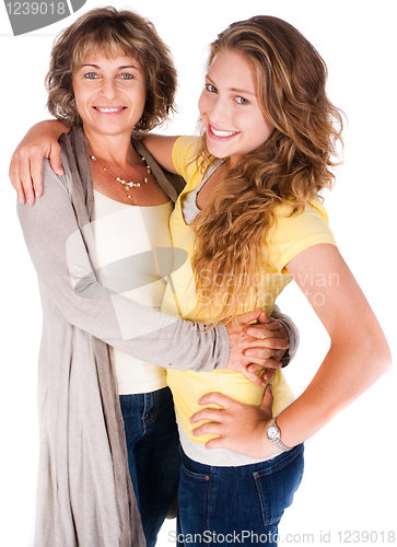 Image of Mother and daughter embracing each other