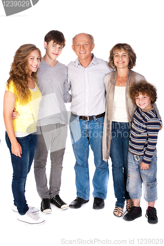 Image of Thumbs-up family posing in style