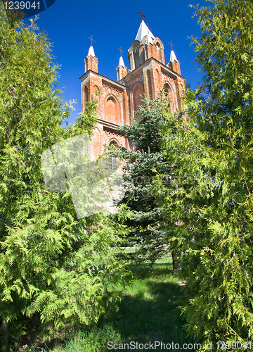 Image of ancient Catholic church