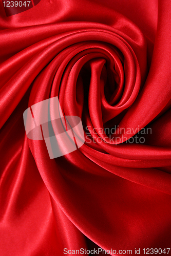 Image of Smooth Red Silk 