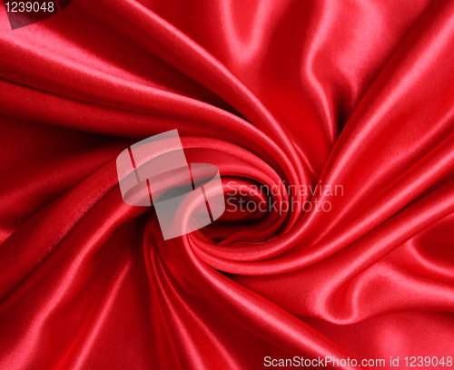 Image of Smooth Red Silk as background 