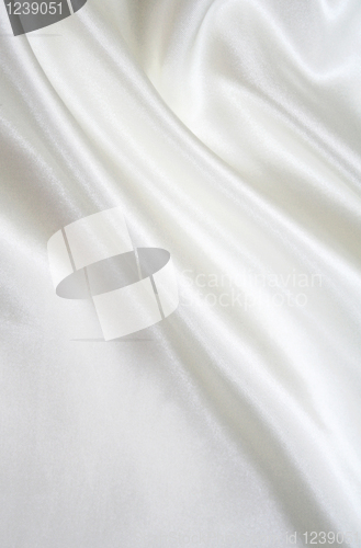 Image of Smooth elegant white silk as background