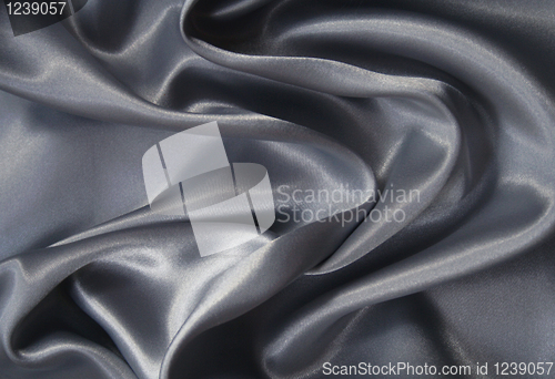 Image of Smooth elegant grey silk as background 